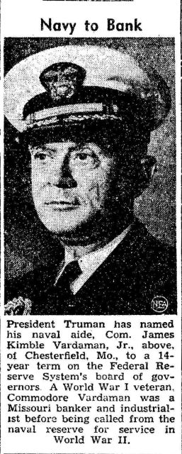 Captain James K Vardaman Jr. US Navy 1893